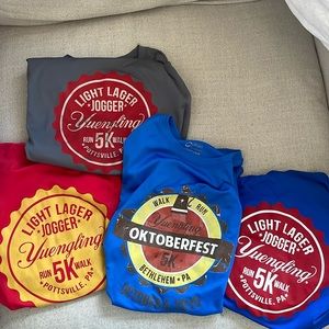 Set of four performance runners Yuengling T-Shirts